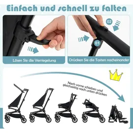 Costway Reisebuggy Schwarz