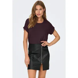 Only T-Shirt "ONLMOSTER – Kurzarmshirt mit Aufschlag und klassischem Look", Damen, Gr.