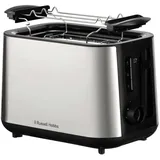 Russell Hobbs Toaster 6 2 Scheiben Schwarz, Edelstahl