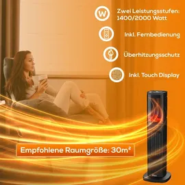 Tronitechnik Turmheizer 2000 W Schwarz