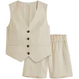 bonprix Shorts Beige 44
