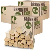Kingpower Brennholz Buche Kaminholz 30 cm Holz 30, 60, 90 kg Für Ofen und Kamin Kaminofen Feuerschale Grill Feuerholz Buchenholz Holzscheite Wood, Menge:90 kg