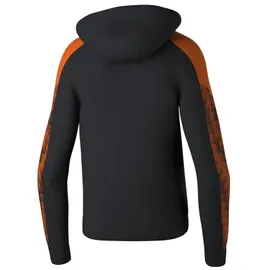 Erima EVO STAR Hoodie Kinder schwarz/orange 140