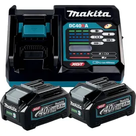 Makita Power Source Kit 40 V XGT Li-Ion 2 x 2,5 Ah + DC40RA Ladegerät 191L76-1
