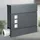 monzana Designer Briefkasten mit Sichtfenster Anthrazit