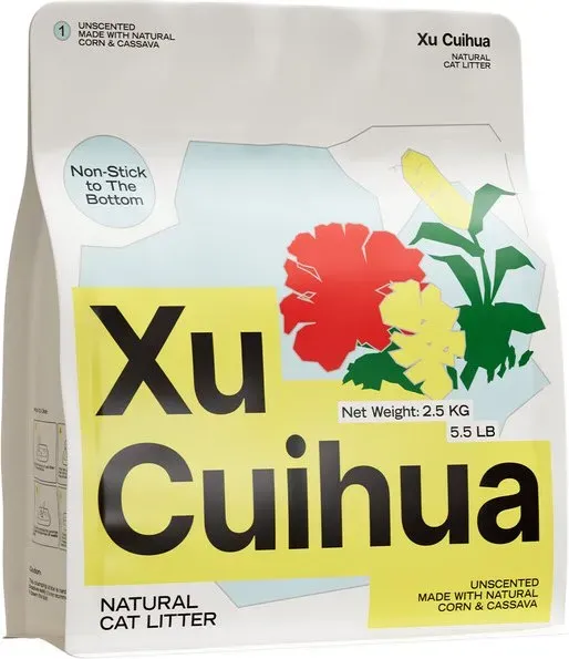 XUCUIHUA Pflanzliches Katzenstreu (Originalduft) 2.5kg