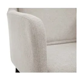 Mendler 2er-Set Esszimmerstuhl HWC-H93, Küchenstuhl Lehnstuhl Stuhl - Stoff/Textil creme-beige