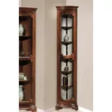 Xlmoebel Eckvitrine Vitrine Kommoden Schränke Glas Schrank Eck Sofort (Vitrine) Made in Europa braun