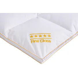 OBB Daunenbettdecke OBB "Emilias, Bettdecken für Sommer und Winter, Ganzjahresdecke", weiß, B:200cm L:220cm, Bezug: 100% Baumwolle. Füllung: 90% Daunen, 10% Federn, Bettdecken, Bettdecke 135x200 cm, 155x220 cm, weitere Größen, Made in Germany