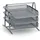 Zeller Dokumentenablage Mesh 35,5 x 29,5 cm Metall Silber
