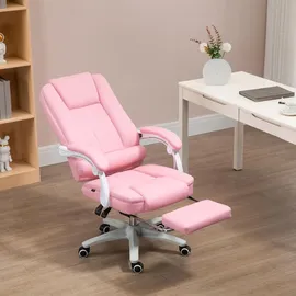 Vinsetto Chefsessel Kunstleder Rosa