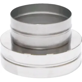 ASTEC Edelstahlschornstein Bausatz Doppelwandig DN 150 mm Edelstahl Sanierung transparent/weiß