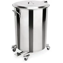 Was Tretabfallbehälter 65 l Silber