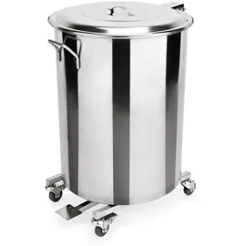 Was Tretabfallbehälter 65 l Silber