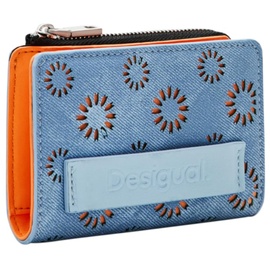 Desigual Women's Mone_AMORINA Emma 2.0 Tri-Fold Wallet, Blue