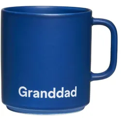 Design Letters - VIP Favourite Porzellan Becher mit Henkel, Granddad / midnight blue