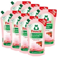 8x Frosch Granatapfel Weichspüler 1 Liter - Pflegend mit Granatapfel