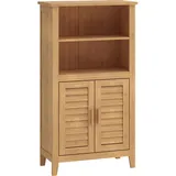 [en.casa] Beistellschrank Rirg 92x50x25 cm Bambus Natur