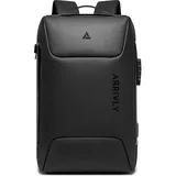 Arrivly Laptop Rucksack Damen Herren Notebook Rucksack 15,6 Rucksack Wasserdicht Arbeitsrucksack Herren Geschenke für Frauen & Herren Reisetasche Handgepäck Uni Outdoor Rucksack mit USB Schwarz Z - Einheitsgröße