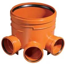 Gebr. Ostendorf Kunststoffe Schachtboden Rechts-Mitte-Links DN/OD 400/110)