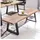 FineBuy Sitzbank Baumstamm Braun 160 x 45 x 40 cm