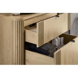 Badplaats Waschbeckenunterschrank Cremona 2 Schublade 100 x 54 cm Eiche