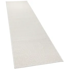 KADIMA DESIGN Teppich Kurzflor Unifarben Wohnzimmer schmutzabweisend Creme Läufer 80x250 | 100% Polypropylen, Rücken aus Polypropylen | pflegeleicht