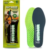 FootGel Einlegesohlen Outdoor Trekking - Eukalyptus - Grün blau 35/38