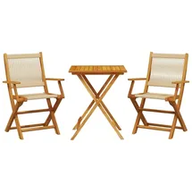 vidaXL Bistro-Set 3-tlg. Beige