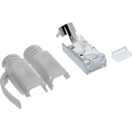InLine Crimpstecker Cat.6A RJ45 geschirmt, 3-teilig grau 10er Pack