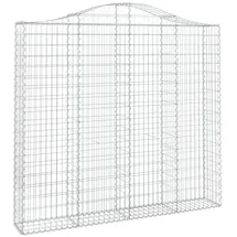 vidaXL Gabionen mit Hochbogen 200 x 30 x 180/200 cm