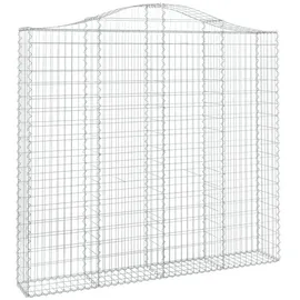 vidaXL Gabionen mit Hochbogen 200 x 30 x 180/200 cm