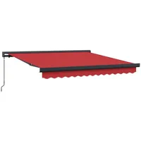 VidaXL Manuelle Einziehbare Markise Rot 300x250 cm
