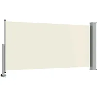 vidaXL Seitenmarkise 120 x 300 cm Weiß Polyester