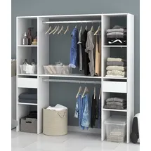 Parisot Combi 2 Mehrzweckschrank 176 x 180 cm Weiß Holz
