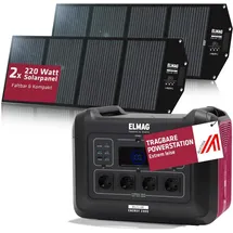 ELMAG Energy 2400 Solargenerator-Set 2,23 kWh mit 2x220Wp Solarpanel