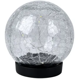 Expo Börse Solarleuchte Glas/Kunststoff D 12 cm 3er Set warmweiß