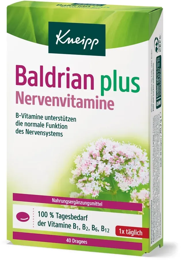 Preisvergleich Produktbild Kneipp Baldrian plus Nervenvitamine 40 St