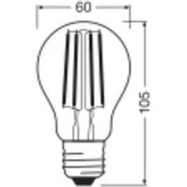 Osram LED THREE STEP Classic A E27