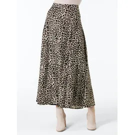 Creation L Premium A-Linien-Rock Damen Animalprint Beige/Schwarz 42