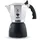 Bialetti Brikka 0,1 l 2 Tassen Schwarz/Silber