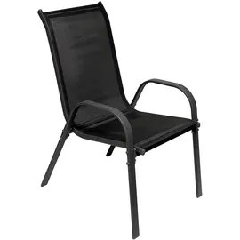 Mojawo Stapelstuhl 53 x 73 x 92 cm anthrazit 2 St.