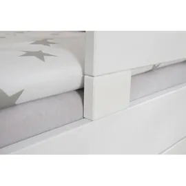 MID.YOU Kinderbett Bennet 120 x 200 cm Kiefer massiv weiß