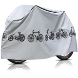 Fahrradabdeckung Wasserdicht, Verdickte Version Fahrrad Abdeckplane, 200x110cm Fahrradgarage Fahrrad Abdeckung für Mountain Bike/Road Bike/E-bike