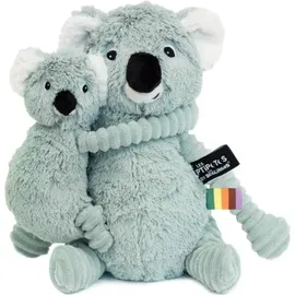 Les Deglingos Kuscheltier Koala - Mama mit Baby | mint - Grün