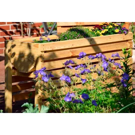 Dobar Hochbeet auf Beinen XL 100 x 45 x 60 cm beige