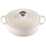 Le Creuset Gourmet-Bräter Signature 24 cm Meringue,