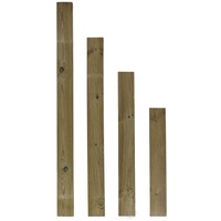Gartenwelt Riegelsberger 10 Stück Zaunlatte aus Nadelholz kesseldruckimprägniert Höhe 150 cm Typ F 20x90 mm