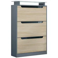Vladon Schuhschrank Space (Schuhkipper, für 24 Paar Schuhe mit