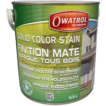 Owatrol Solid Color Stain Wetterschutzfarbe, Acryl-Decklack - 2.5 l